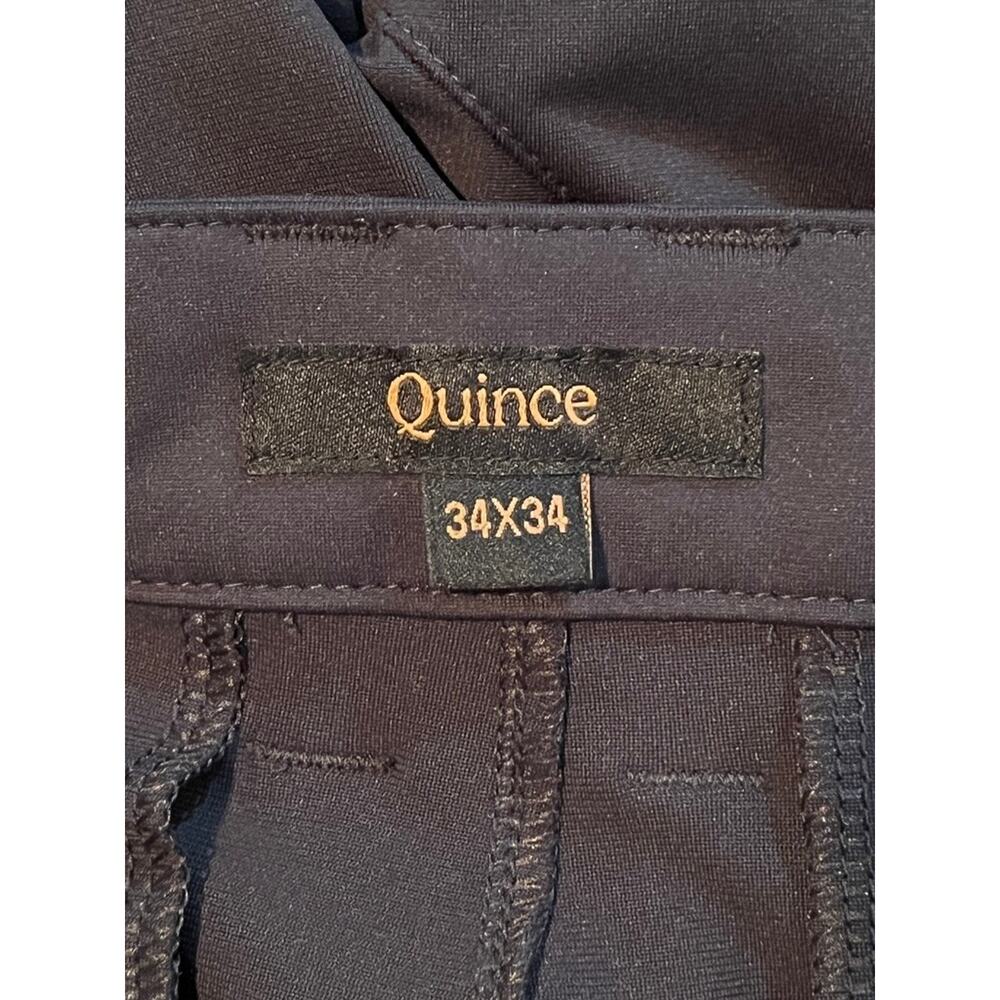 Quince ProTech Golf Pants 34x34 Midnight Black 4-Way Stretch UPF 50 NWOT - Picture 9 of 12
